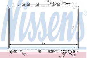 Радіатор HY SONATA(95-)1.8 i(+)[OE 25310-34000] NISSENS 67006 на HYUNDAI SONATA Mk II (Y-3)