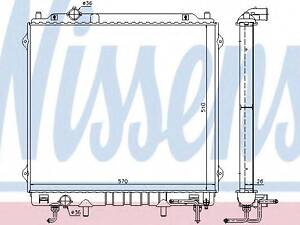 Радиатор HY TERRACAN(01-)2.9 CRDi[OE 25310-H1930] NISSENS 67482 на HYUNDAI TERRACAN (HP)