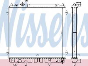 Радіатор HY TERRACAN(01-)2.9 CRDi[OE 25310-H1940] NISSENS 67483 на HYUNDAI TERRACAN (HP)