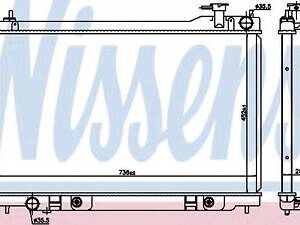 Радіатор INFIN FX 35[OE 21460-CG000] NISSENS 68119 на INFINITI FX