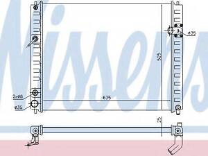 Радиатор INFIN FX 50[OE 214601BH0A] NISSENS 68091 на INFINITI EX