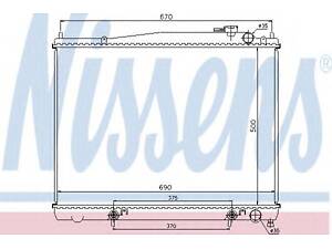 Радіатор INFIN QX 33(+)[OE 21410-0W510] NISSENS 62916 на NISSAN TERRANO (R50)