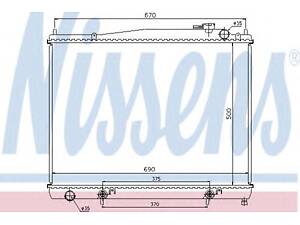 Радіатор INFIN QX 35(+)[OE 2140-OW810] NISSENS 68715 на NISSAN TERRANO (R50)