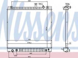 Радіатор INFIN QX 56(+)[OE 21460-7S000] NISSENS 69484 на NISSAN TITAN