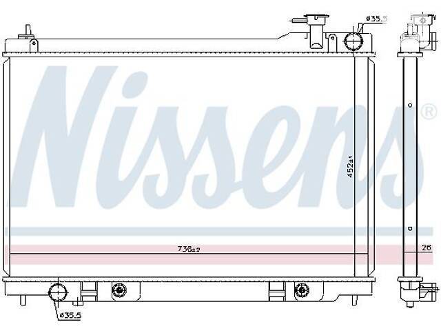 Радиатор INFINITI FX 2002-2008 г.