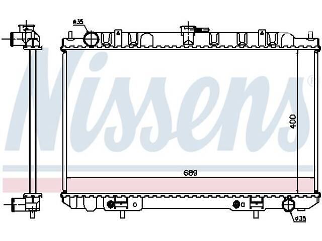 Радиатор INFINITI I30 / NISSAN CEFIRO (A33) / NISSAN MAXIMA / MAXIMA QX (A33) 1997-2007 г.