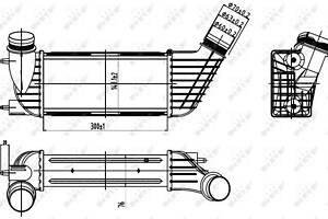 Радиатор интеркулера, CITROËN JUMPER HDI 02-