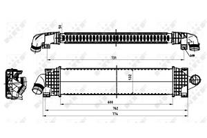 Радиатор интеркулера, FORD Focus 04-