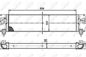 Радіатор інтеркулера, Nissan Qashqai 1.5/2.0dCi 07-13