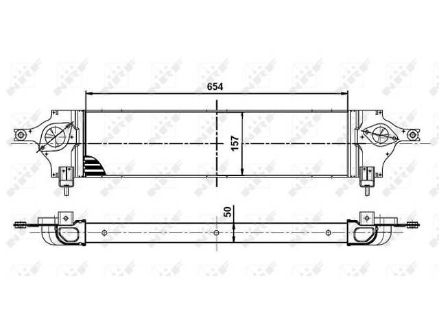 Радіатор інтеркулера, Nissan Qashqai 1.5/2.0dCi 07-13