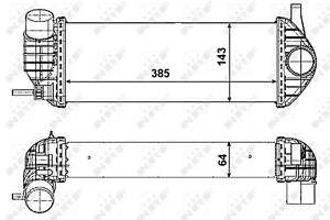 Радиатор интеркулера, RENAULT Kangoo 08-