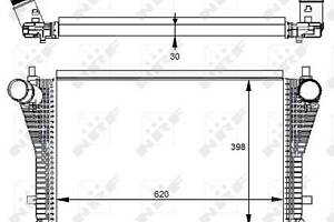 Радиатор интеркулера, VOLKSWAGEN Golf 2.0 04/2013>