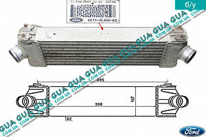 Радіатор інтеркулера 6C119L440AC Ford/ФОРД TRANSIT 2006-/ТРАНЗИТ 06-