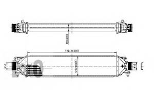 радіатор інтеркулера Fiat Doblo 1.4/1.3D 10-