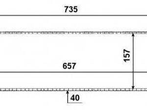 Радиатор интеркулера Ford MondeoFocus 1.6-2.5D 03- NRF 30906 на FORD GRAND C-MAX (DXA/CB7, DXA/CEU)