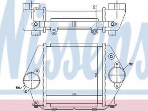 Радіатор інтеркулера MAZDA 6 2.0 DI 02-07 NISSENS 96570 на MAZDA ATENZA Наклонная задняя часть (GG)