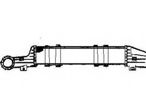Радіатор інтеркулера MB E-class (W210) 2.73.2D 99-03 NRF 30421 на MERCEDES-BENZ E-CLASS седан (W210)
