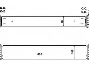 Радіатор інтеркулера NRF 30503 на RENAULT LATITUDE (L70_)