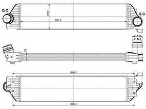 Радіатор інтеркулера Renault Master 2.3dCi 10- NRF 30358 на RENAULT MASTER III автобус (JV)