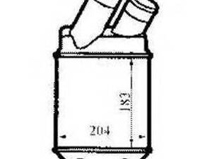 Радіатор інтеркулера Renault MeganeScenic 1.5D1.9D2.0 96- NRF 30832 на RENAULT MEGANE I (BA0/1_)