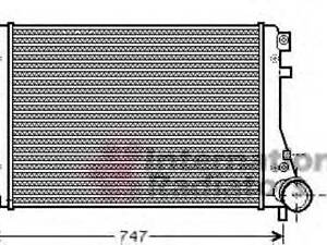 Радіатор інтеркулера VAN WEZEL 58004306 на VW GOLF PLUS (5M1, 521)