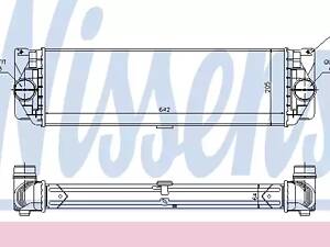 Радіатор інтеркулера, 2.2-3.0CDI (напівавтомат/АКПП)