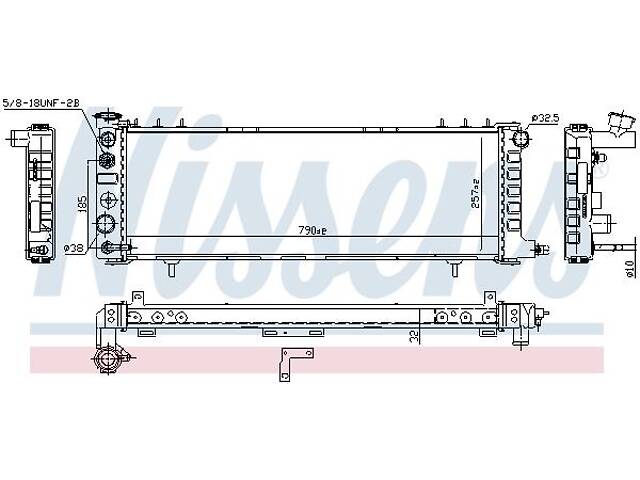 Радиатор JEEP CHEROKEE (XJ) 1983-2001 г.