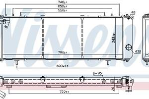Радиатор JEEP CHEROKEE (XJ) 1983-2001 г.