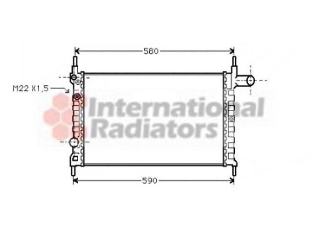 Радіатор KAD E/COMB A 13/14/16 90- (Van Wezel)