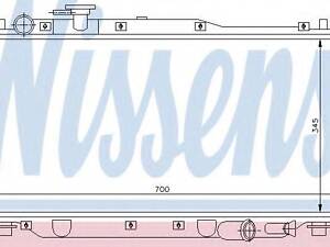 Радіатор KIA CARENS(02-)1.8 i 16V(+)[OE OK2A1-15-200B] NISSENS 66604 на KIA MENTOR седан (FA)