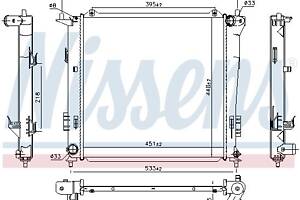 Радиатор KIA CEE'D (ED) / HYUNDAI I30 (FD) / KIA CEE'D SW (ED) 2005-2013 г.