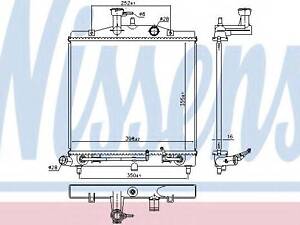 Радіатор KIA PICANTO (BA) (04-) 1.1 NISSENS 66771 на KIA MORNING (BA)