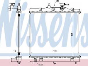 Радіатор KIA PICANTO(04-)1.1[OE 25310-07100] NISSENS 66655 на KIA MORNING (BA)