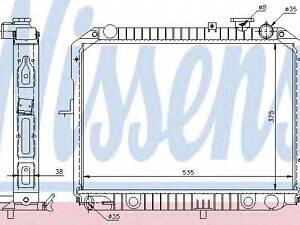 Радіатор KIA PREGIO(97-)2.7 D[OE OK72-15200B] NISSENS 66645 на KIA BESTA фургон (TB)