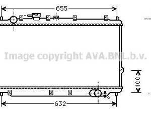 Радіатор KIA SEPHIA/SHUMA MT 96- (Ava)