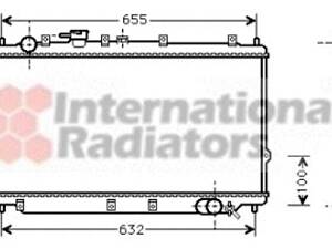 Радіатор KIA SEPHIA/SHUMA MT 96- (Van Wezel)