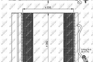 Радиатор кондиционера, 0.6/0.7I/0.8CDI