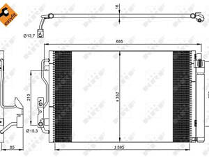 Радиатор кондиционера, BMW 1&3 Series F20/F30 12-