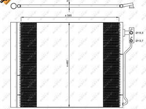 Радиатор кондиционера, BMW 5-Series (F10) 11-