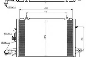 Радіатор кондиціонера для моделей: AUDI (100,100, A6, A6, A6)