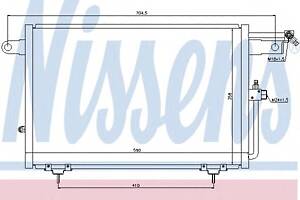 Радіатор кондиціонера для моделей: AUDI (100,100, A6, A6)