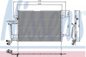 Радиатор кондиционера  для моделей: AUDI (A4, A4)