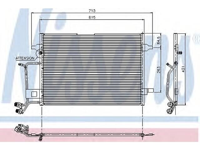 Радиатор кондиционера для моделей: AUDI (A4, A4)