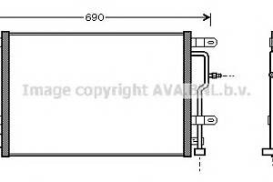 Радіатор кондиціонера для моделей: AUDI (A6, A6, ALLROAD, A4, A4, A4)