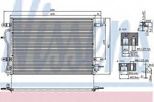 Радиатор кондиционера для моделей: AUDI (A6, A6,ALLROAD,A4,A4,A4)