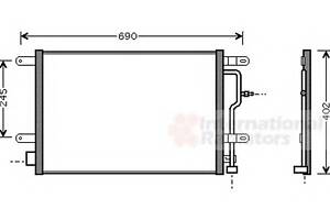 Радиатор кондиционера для моделей: AUDI (A6, A6,ALLROAD,A4,A4,A4)