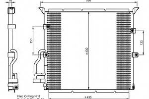 Радиатор кондиционера для моделей: BMW (3-Series, 3-Series,3-Series,3-Series,3-Series,Z3,Z3)