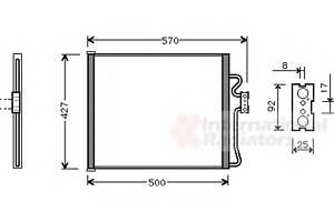Радиатор кондиционера для моделей: BMW (5-Series, 5-Series)