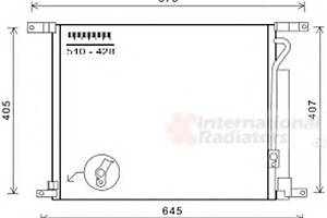 Радиатор кондиционера для моделей: CHEVROLET (AVEO)