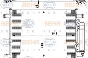 Радиатор кондиционера для моделей: CHEVROLET (KALOS, KALOS), DAEWOO (KALOS)